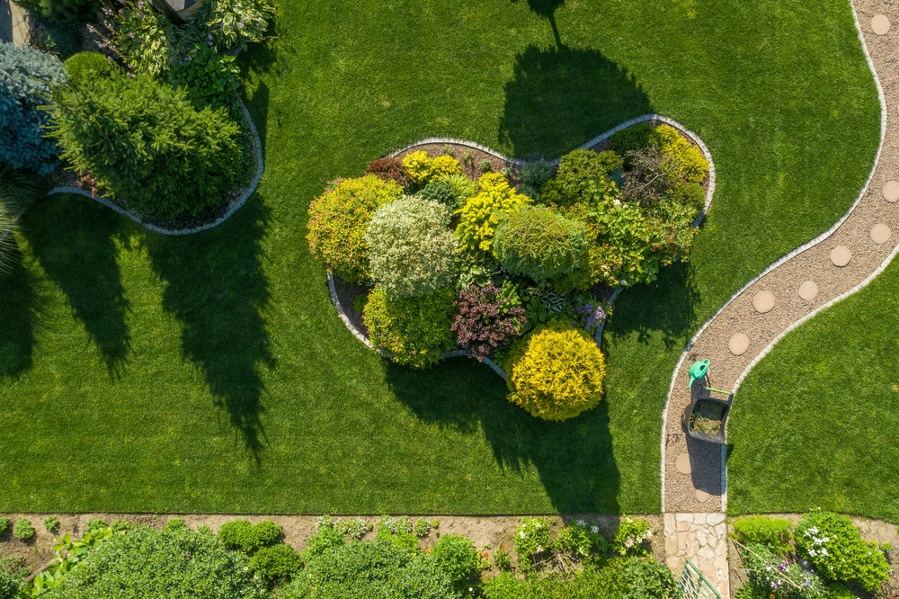 Garden,maintenance,and,care,work,in,process.,wheelbarrow,with,grass